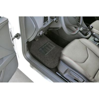 Set covorase auto universale roki gran pree mocheta negru 4 bucati IN3140