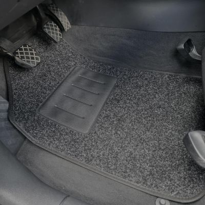 Set covorase auto universale roki gran pree mocheta negru 4 bucati IN3140