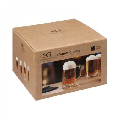 Set de 4 pahare de bere cu maner 32cl 134800