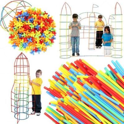 Set de constructie cu paie 408 piese 22408 Set de constructie cu paie 408 piese 22408