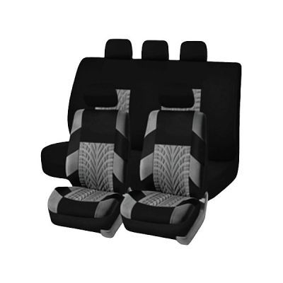 Set huse scaun negru-gri amprenta anvelope carmax