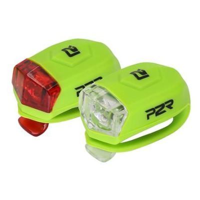 Set lumini bicicleta P2R freyo verde lime P2R-P20006