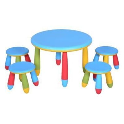 Set masa cu tabureti pentru copii Mamut Set masa cu tabureti pentru copii Mamut
