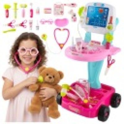 Set Micul Doctor Carucior Roz 26556