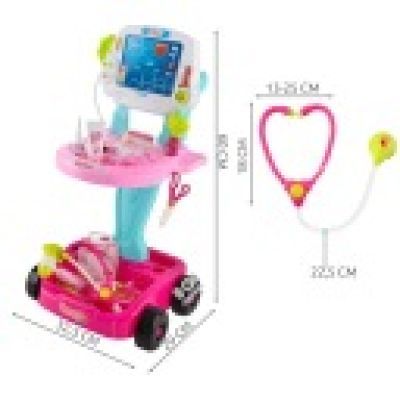 Set Micul Doctor Carucior Roz 26556