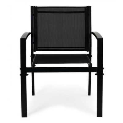 Set mobilier de gradina: masa, banca, scaune, metal FR-ITS020