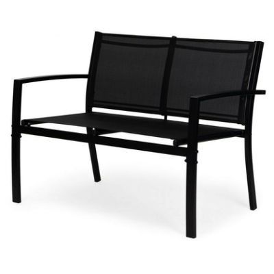 Set mobilier de gradina: masa, banca, scaune, metal FR-ITS020