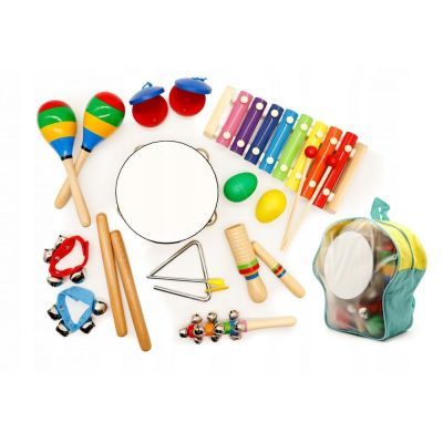 Set muzical 10 instrumente pentru copii + rucsac MA01