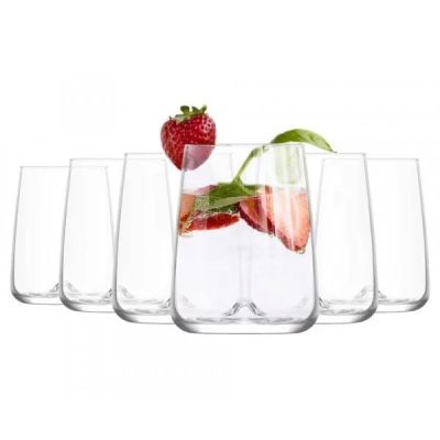 Set pahare sticla terra 367 475 ML 6PCS Tra367