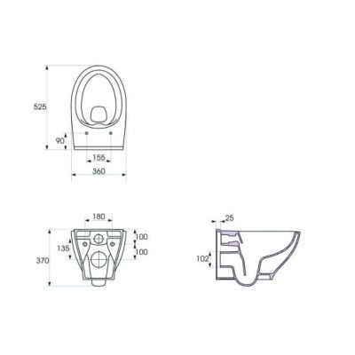 Set rezervor vas wc suspendat cu cadru C46,S701-828 Set rezervor vas wc suspendat cu cadru C46,S701-828