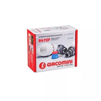 Set robinet tur-retur 1/2*3 piese termostat cupru Giacomini 10821333