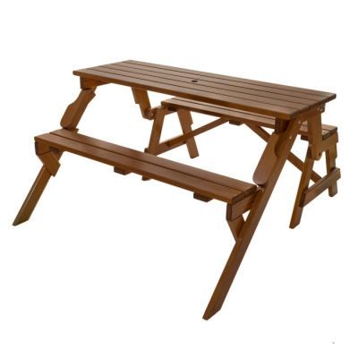 Set SALZBURG MEDIU din lemn masiv de rasinos 138x150 cm maro
