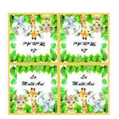 Set servetele party din hartie cu animale 33x33cm 20buc/pachet Pz3281 Set servetele party din hartie cu animale 33x33cm 20buc/pachet Pz3281