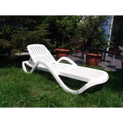 Sezlong Premium Alb