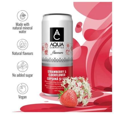 SGR Aqua carpatica strawberry & elder can 330ml