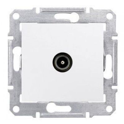 Shneider Sedna alb mec priza TV capat El75521
