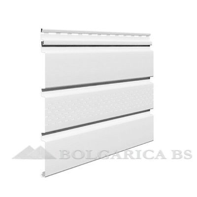 Siding PCV SV-07 Soffit perforat alb 270 3008576 10buc/pach Siding PCV SV-07 Soffit perforat alb 270 3008576 10buc/pach
