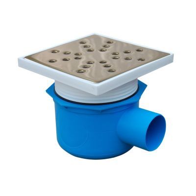 Sifon pardoseala cu inaltator inox 100 1E 50 orizontal (LM)