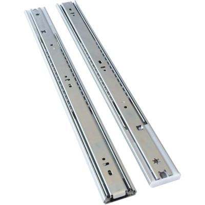 Sina de glisare sertare cu bile extensie totala L350 H45 mm zincat alb 13298