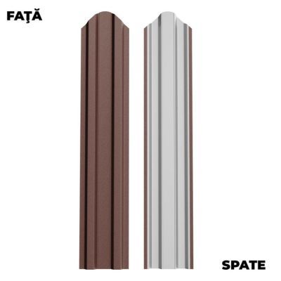Sipca de gard oslo rotunda ral 8017 2Mx0.40mm-bucata