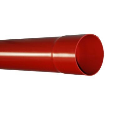 Burlan rosu D.80X1.8L. 3ML din Pvc
