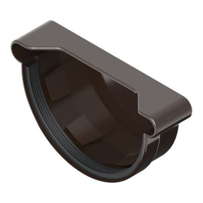 Capac jgheab dreapta PVC maro Inchis