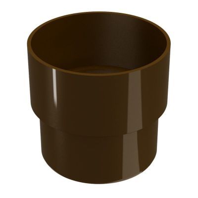 Sistem jgheab-burlna din PVC imbinare burlan maro Inchis