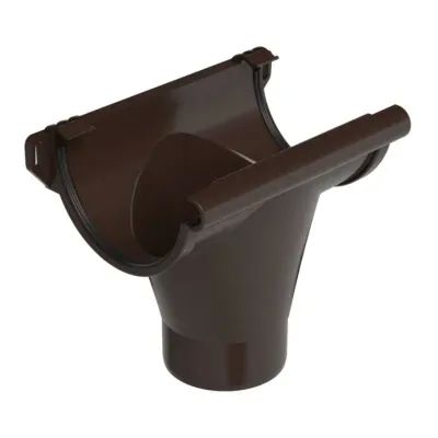 Racord jgheab burlan 50mm PVC maro Inchis