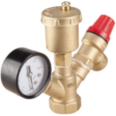 Sistem siguranta incalzire, supapa, aerisitor, manometru 1' fi- 680270