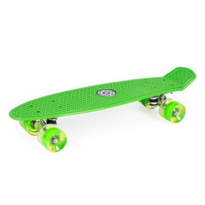 Skateboard cu roti din silicon, verde, G-185