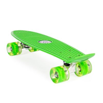 Skateboard cu roti din silicon, verde, G-185