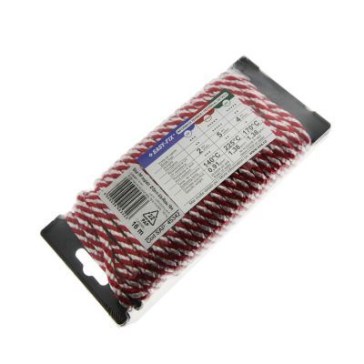 Snur fi 5 mm pp impletit alb rosu 00-28 16m/rola 050pptim0028l1 Snur fi 5 mm pp impletit alb rosu 00-28 16m/rola 050pptim0028l1