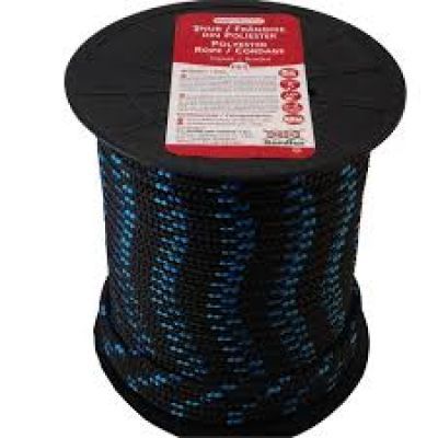 Snur fi 6 mm pes impletit negru albastru 90-50 14m/rola 060pstim9050l1 Snur fi 6 mm pes impletit negru albastru 90-50 14m/rola 060pstim9050l1