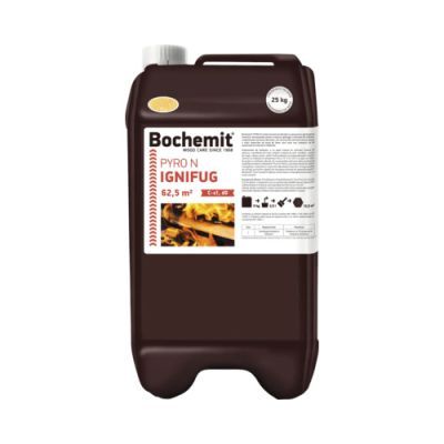 Solutie ignifugare lemn, Bochemit Pyro N, interior, incolor, 25 kg