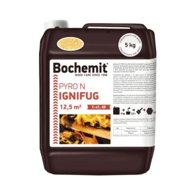 Solutie ignifugare lemn, Bochemit Pyro N, interior, incolor, 5 kg