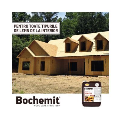 Solutie ignifugare lemn, Bochemit Pyro N, interior, incolor, 5 kg