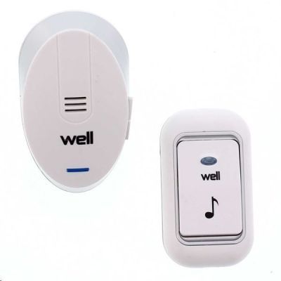 Sonerie fara fir, 220V, raza de acoperire 120m, Well DOORBELL-KNOCK-WL