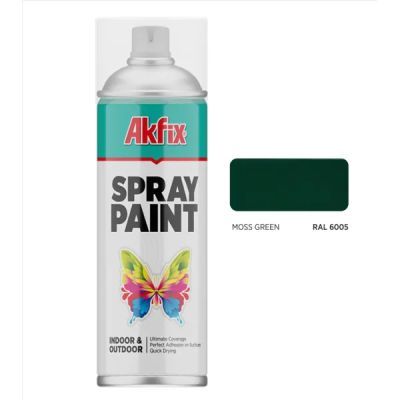 SP6005G AKFIX SPRAY PAINT MOSS VERDE RAL6005 400ML GW.380GR