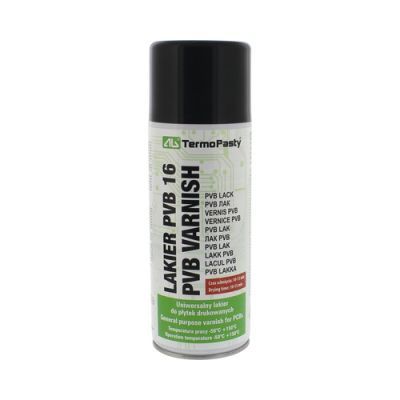 Spray lac izolator pentru circuite imprimate PVB16 400ml, TermoPasty SPRAY-PVB16-400-TPY
