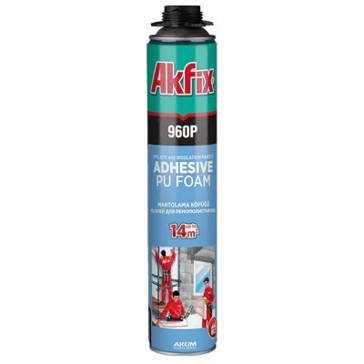 Spuma adeziva poliuretanica Akfix 960P, 850grAkfix 960P PU adeziv profesional spuma GW.850GR 4S (12)