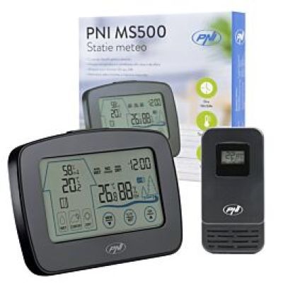 Statie meteo cu senzor extern fara fir PNI MS500