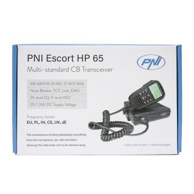Statie radio cb escort HP 65 ASQ multi-norma RF GAIN PNI HP65
