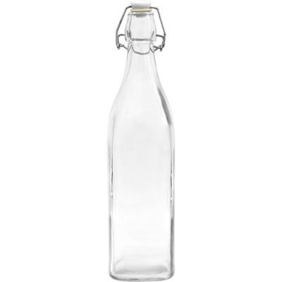Sticla de 1L cu inchidere ermetica - patrata