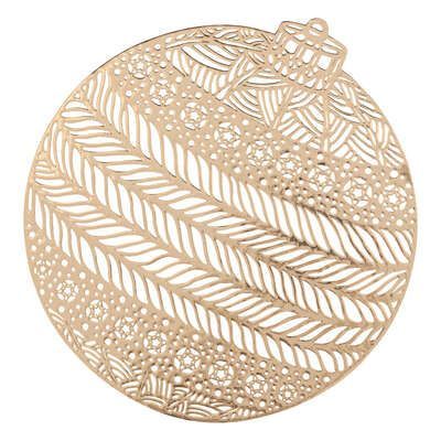 Suport forma glob auriu pentru farfurii, 38 cm, 191117or