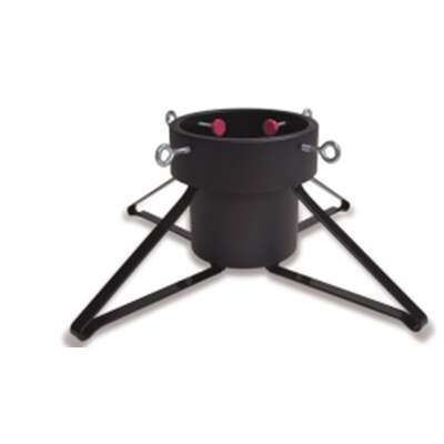 Suport negru metalic pentru bradul de Craciun cu 2.8 l rezervor de apa 65 x 25 cm 146999nr