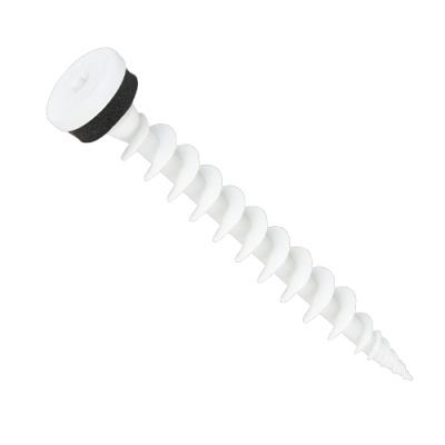 Surub celo tip IPS 80pentru polistiren fi 10x80mm Nylon ral 9003 alb 18610