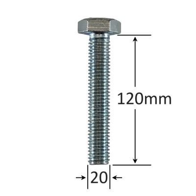 Surub HEX M20*120 din 933-8.8 Surub HEX M20*120 din 933-8.8