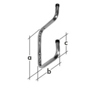 Consola pentru 2 rafturi 250x200x90mm-5831