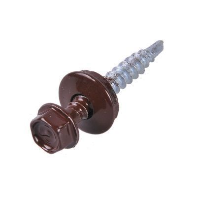 Holsurub pentru fixare metal pe suport din lemn, Bilka, 4.8X55, RAL 8017, 100BUC/CUTIE