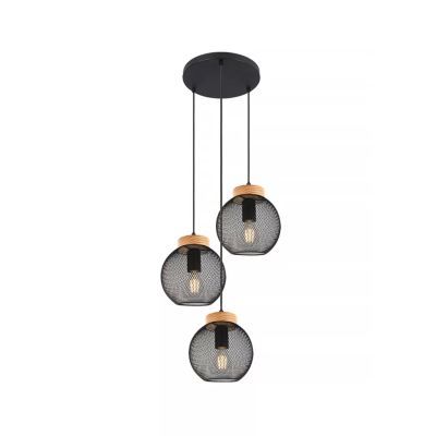 Suspensie MATROZ SP3, KL113013, 3xE27, negru, natur Suspensie MATROZ SP3, KL113013, 3xE27, negru, natur
